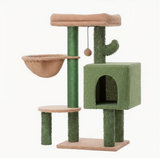 TALI Multi-Tiered Cat Tree Tower for Indoor Cats - Sturdy Climbing Frame with Sisal Post,