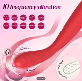 Dildo - Dildo - 1pc G-Spot Vibrator For Beginners | Powerful Female Nipple Clit Stimulator Dildo Vaginal Massager, Silicone, Rechargeable Battery, Battery Capacity, Brand: Alwup
