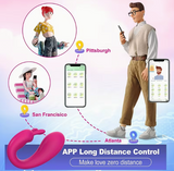 1pc APP Remote Control G-Spot Panty Vibrator, Long Distance Wearable, Rechargerable Adult More Than 9 Vibrations for Women And Couple, Female Toy