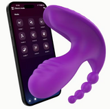 1pc 3-in-1 Wearable Vibrator, APP Remote Control, Female Clitoral Massager, 9 Vibration Modes Adult Toy, Suitable for Couples and Women