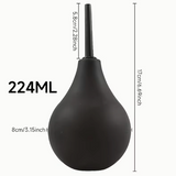 Spherical Anal Douche, Press-Type Enema, Rear Intimate Washer, BDSM Alternative Play Accessory, One-Hand Operation, Detachable Head Anal Enema, Unisex Enema Balloon
