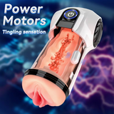 Sports Car Shaped Fleshlight, Electric Masturbator, Men'S Sex Toy, 10 Frequency Super Strong Vibration Modes, Full TPE Liner, USB Rechargeable
