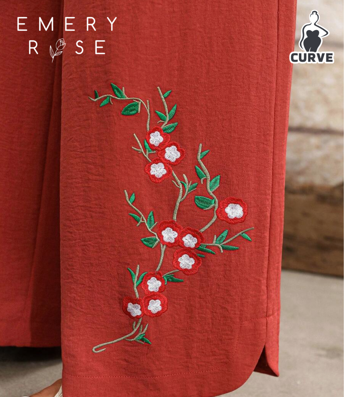 EMERY ROSE Plus Size Women's Woven Regular Spring/Summer Casual Comfortable Minimalist