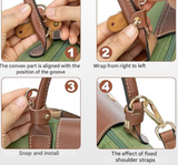 Suitable for Longchamp Leather Shoulder Straps