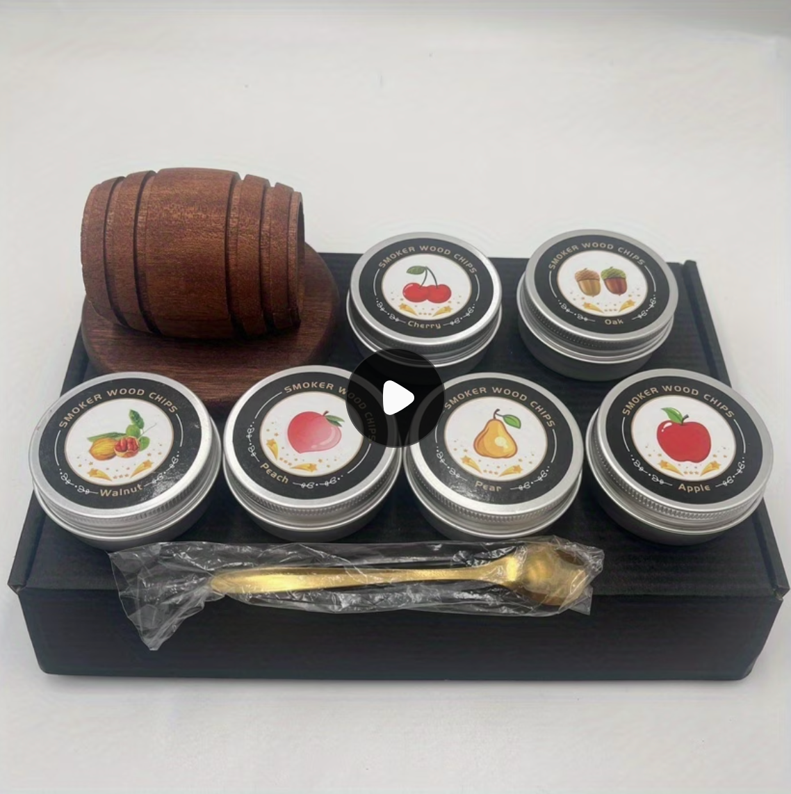 Whiskey Smoker Kit with Wood Chips-4/6 Flavors Old Fashioned Drink Smoker Infuser