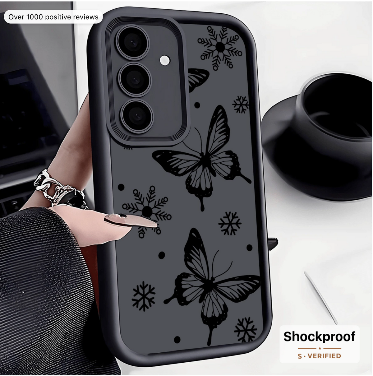 Black Butterfly Element Fashion Phone Cases 1 Pc Fashionable Butterfly