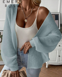 EMERY ROSE Women's Fashionable Versatile Sweet Sheer Knit Cardigan,