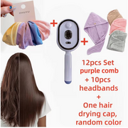 12-Piece 2-in-1 USB Rechargeable Steam Brush Set