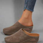 Elegant Fashion Women's New Platform Slip-On Mules, Comfortable Soft Sole Slides