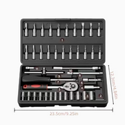 Special Tool Set for Automobile Maintenance, Ratchet Wrench Screwdriver Combination Set, with Thickened Portable Storage Box, Complete Set of Universal Tools for Automobile Emergency Maintenance and Household Automobile Maintenance