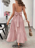 Sleeveless Dress to Be Tied on Spring And Summer Outfits Women'S Summer Dress Women'S Vacation Dress Women'S Beach Vacation Suit Dress