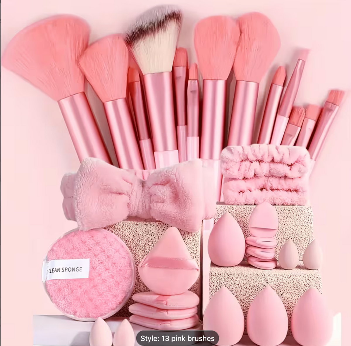 A Set of High-quality Professional Makeup Brushes, Including 13 Brushes: Soft and Fluffy Foundation Brushes, Contour Brushes. The Perfect Gift for Girls to Meet Their Beauty Needs. Ideal for Birthdays, Christmas, and New Year Beauty Gifts. The Best