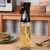 PET Oil Spray Bottle with Black Trigger Nozzle & Long Brush - Easy-Spray Indicator System, Portable Cooking Spray Bottle Suitable for Grilling, Baking, /Outdoor Use - Oil Dispenser with Brush (PET Plastic)