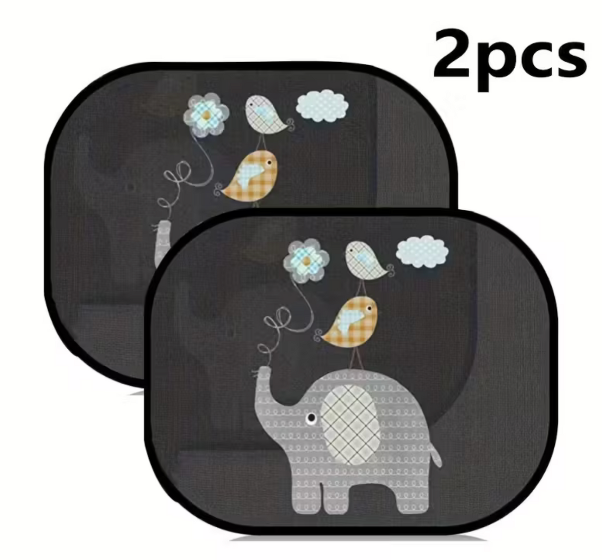 2pcs Car Sunshade Side Window Visor, Automotive Sunshade for Front And Rear Windows, Cute Cartoon Static Cling Sunshades, Anti-Glare Visor solely for Parking Use