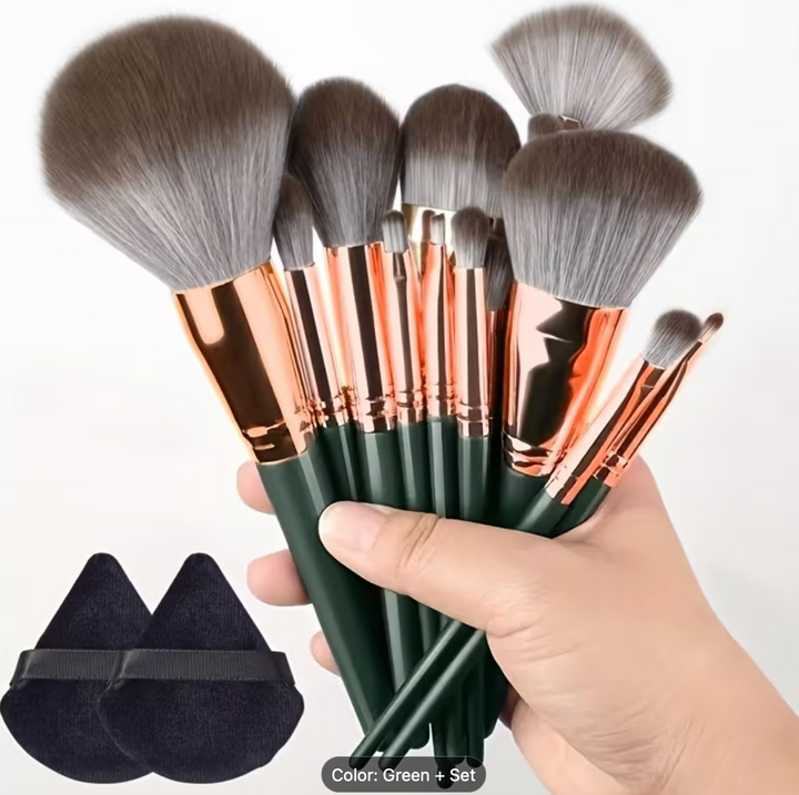 Makeup Brush Set with Soft Nylon Bristles, Suitable for All Skin Types, ABS Handle, Ideal for Foundation, Concealer, Eye Shadow, And Blending - for Manual Use, Achieve Flawless Makeup Application, Perfect Beauty Gift for Birthdays, Christmas