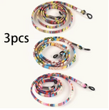 Set of 3 Bohemian-Style Eyeglass Holders, Non-Slip Eyeglass Straps