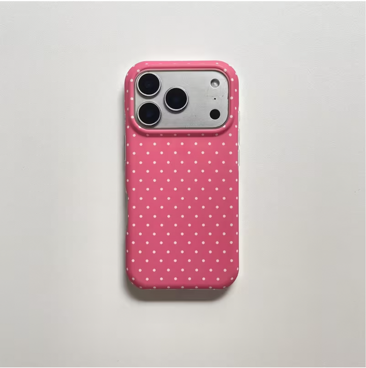Phone Case - Fashionable And Easy Color-Blocking Polka Dot Phone Case Suitable for Iphone 17, Suitable for Iphone 17 Pro Max