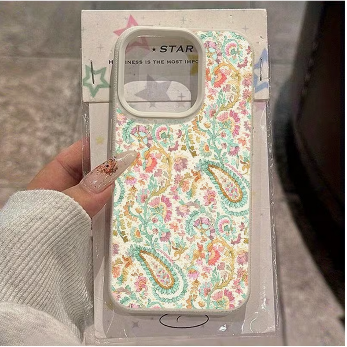 Phone case: Stylish Artistic Full-Screen Pattern TPU Phone Case for iPhone 16 Pro Max