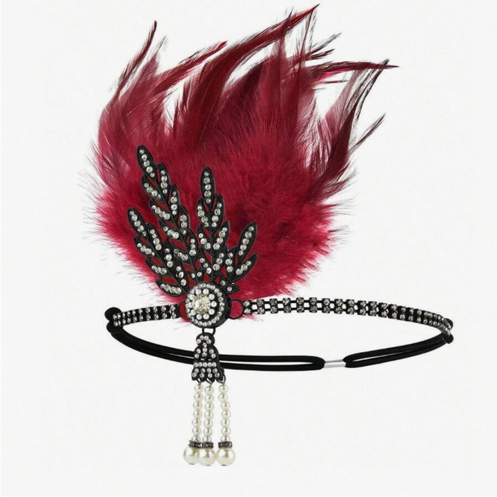 1pc 1920s Flapper Feather Hair Clip, Music Festival, Tea Party, Wedding, Mother's Day, Bridal Accessory