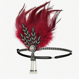 1pc 1920s Flapper Feather Hair Clip, Music Festival, Tea Party, Wedding, Mother's Day, Bridal Accessory