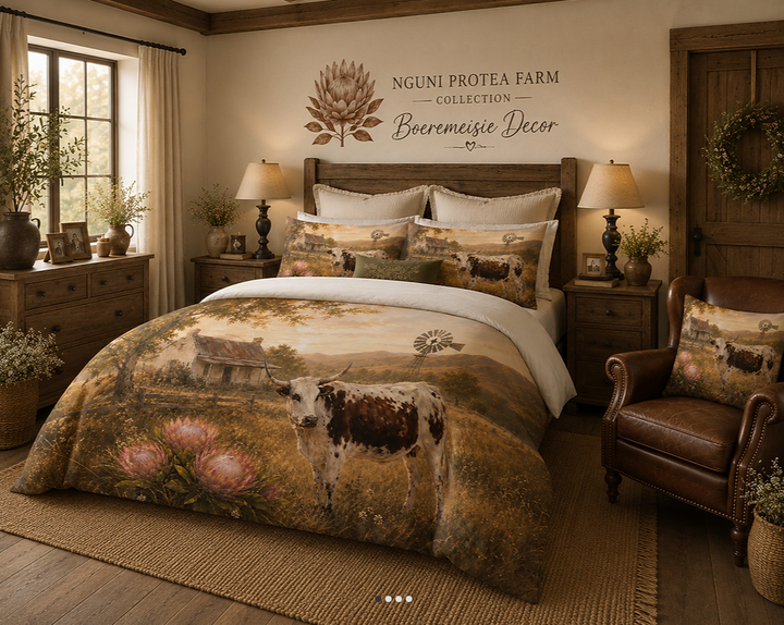 Protea Nguni Duvet Set