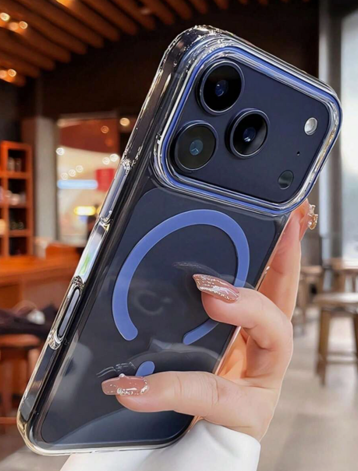 Luxury Magnetic Style Shockproof High Transparent PC Magnetic Phone Case