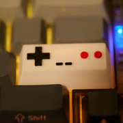 Retro Game Controller Shift Keycap - Artistic Mechanical Keyboard Design, Directional Keys, Classic Game Console Style, Made From Durable PLA Material, Compatible With Mechanical Keyboards, Ideal For Gamers And Collectors.