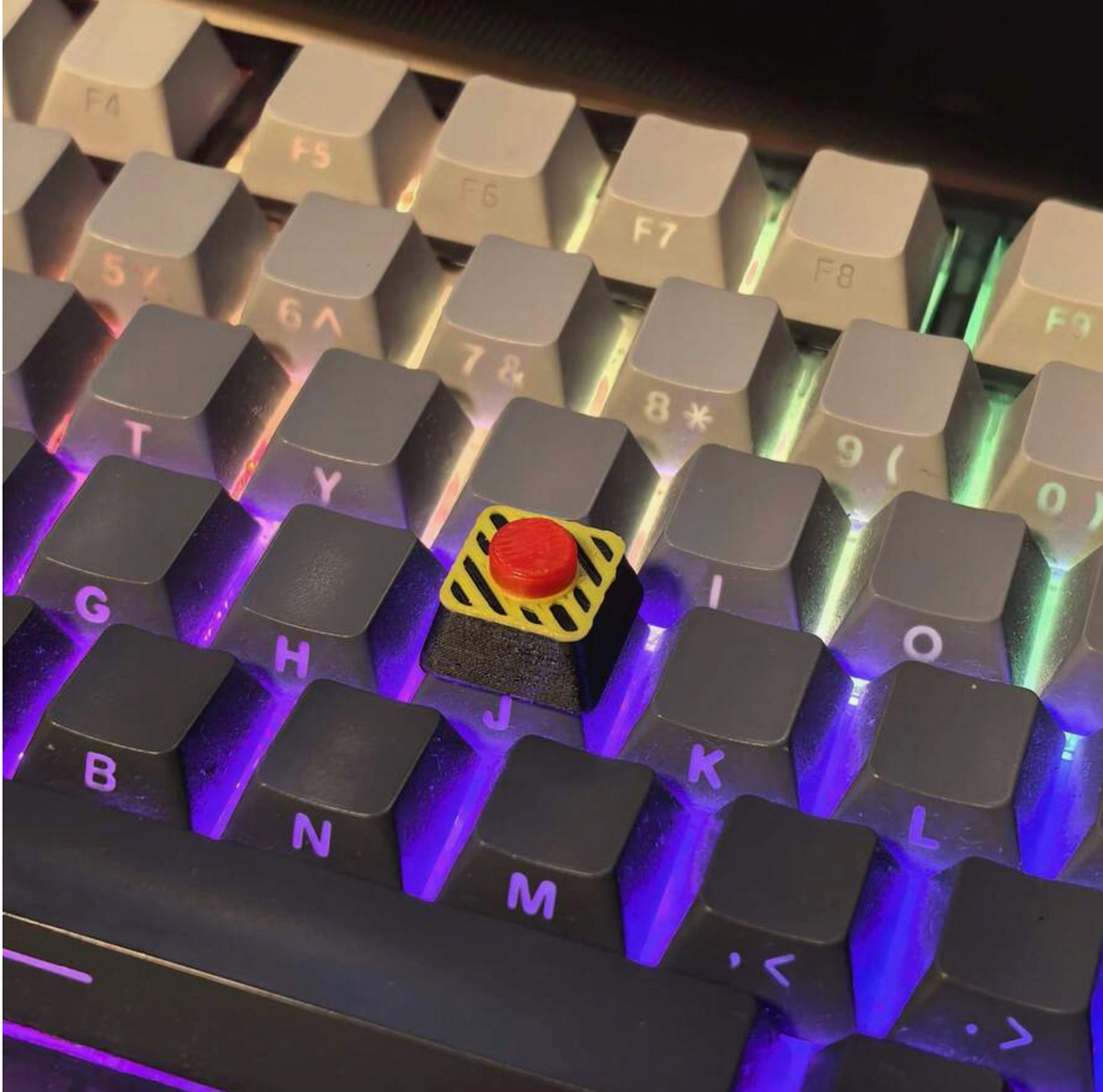 Nuclear Explosion Button Keycap- Custom 3D Printed Mechanical Keyboard Keycap For GamincSetup