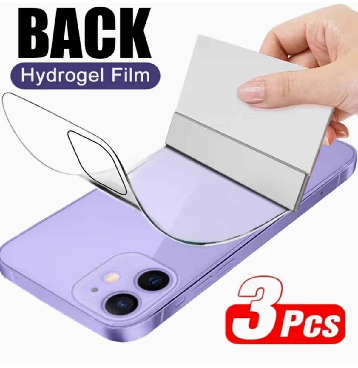 3pcs Full Cover Back Hydrogel Film for iPhone 1