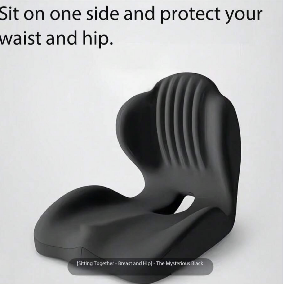 Memory Foam L-Shaped Integrated Upgraded Seat Cushion, Ergonomic L-Shaped Lumbar Support