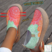 Fastest delivery: 5 BUSINESS DAYSWomen's Wide-Fit Soft-Soled Slip-On Barefoot Shoes - Breathable  Graffiti Print Slip-On Casual Walking Shoes - Casual Shoes - Road Running Shoes, Women Shoes, Sneakers