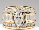 1pc Elegant 14K Gold Plated Engagement Ring With White Cubic Zirconia Stones, Luxury Bridal Wedding Party Accessory, High-End Jewelry Gift For Loved Ones, Holiday Gift, Multiple Sizes Available