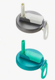 1/2Pcs Soda Can Lids With Straw,Silicone Straw Preservation Lids,Holiday Essentials,Travel Essentials,Camping,Back To School Must Haves,Food Preservation Lids, Reusable, Suitable For Soda, Canned Drinks, Juice, Food Preservation Storage, Party Festivals,