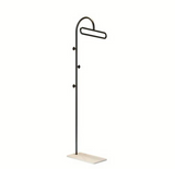 Modern Iron Floor Standing Coat Rack with Multiple Hooks – Sleek Minimalist Design for Bedroom,