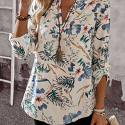 EMERY ROSE Women's V-Neck Plain Textured Fabric Casual Summer Shirt White V Neck Blouse Women  Blouses For Women Linen Blouses For Women Women White Blouse  Tops For Women FALL Women Clothes Business Casual Woman  Button Up Shirt Women Button Up Shirt