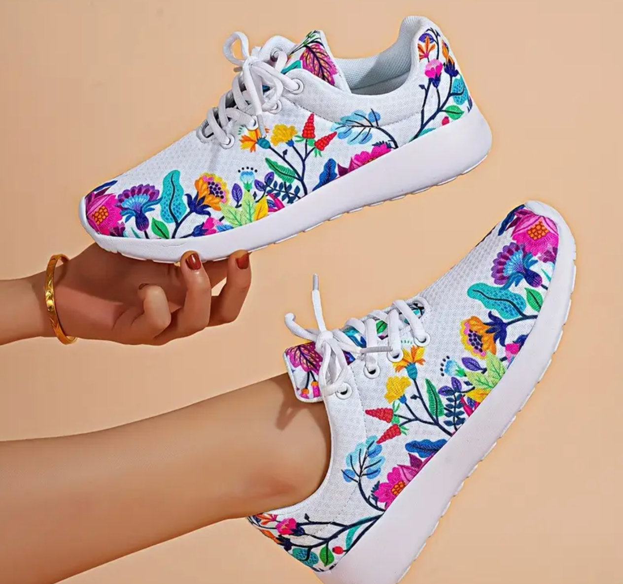 Series of Breathable And Lightweight Printed Running Shoes for Women in Europe And America