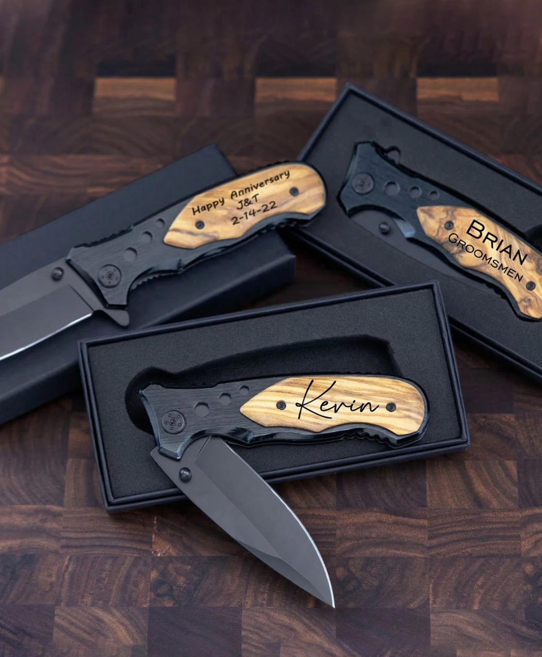 Personalized Knives Engraved Knife Handmade Pocket Knife Wood Handle Groomsmen Gift Folding Knife Gift Wedding Gift For Men Hunting Pocket Knife For Dad Gift For Him, Tools For Men,Minimal Chic,Custom,Personalized,Unique,Ideal Gifts For Him,Ideal Gifts