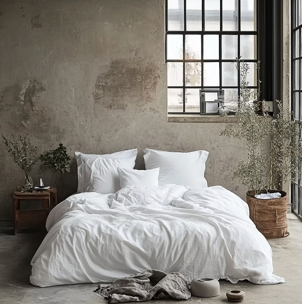 White Linen Duvet Covers