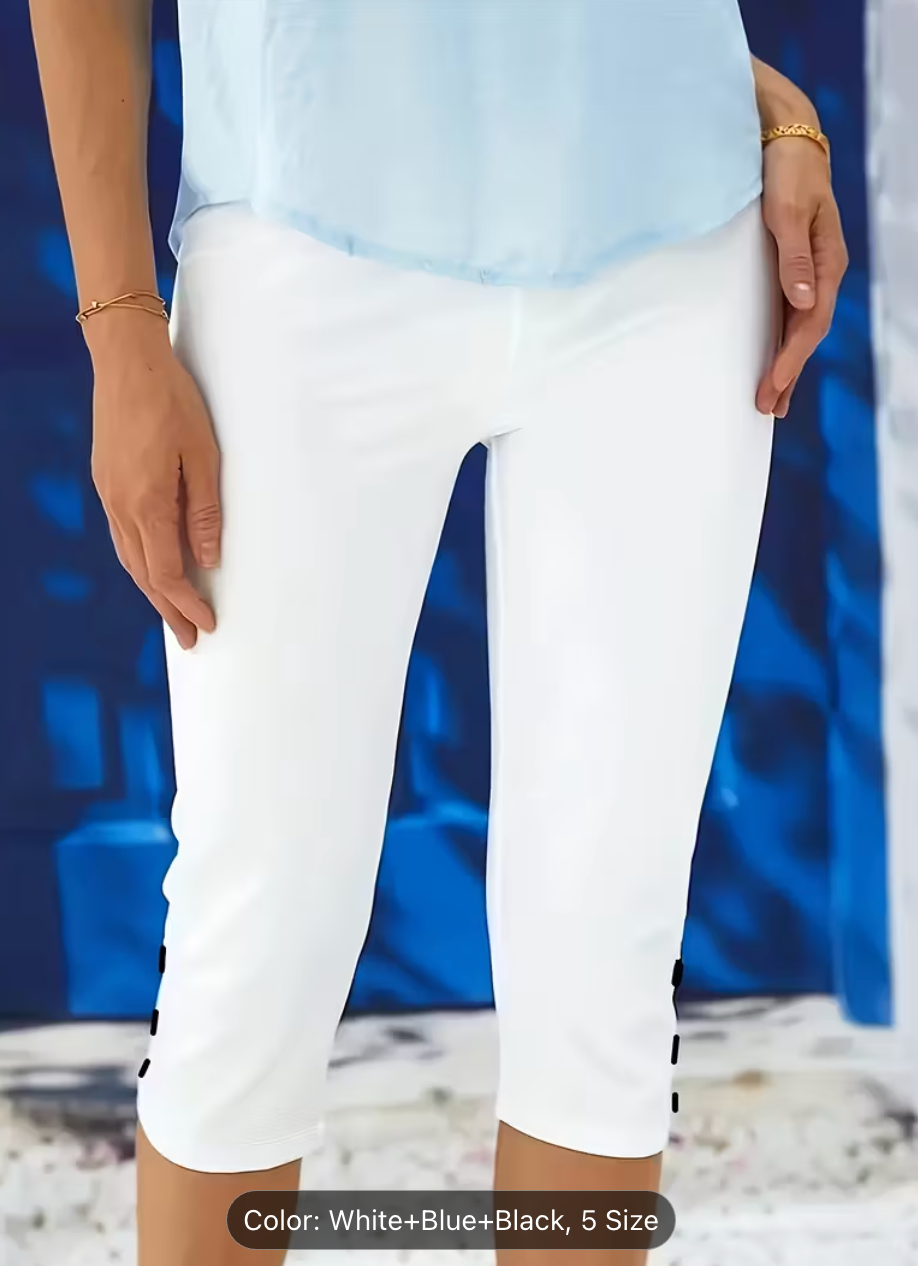 3pcs Women'S Fashionable Skinny Capri Pants