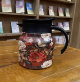 1pc 800ml UV Floral Pattern Stainless Steel Coffee/Tea Pot
