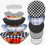 Reusable In 5 Size Stretch Cloth Fabric Elastic Food Storage Bowl Covers