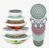 5pcs Reusable And Washable Cloth Bowl Covers