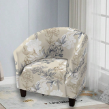1 Pc Printed Barrel Chair Cover Stretchy Bottom