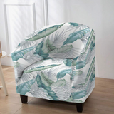 1 Pc Printed Barrel Chair Cover Stretchy Bottom