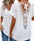 Plus Size Women's V-Neck Batwing Sleeve T-Shirt