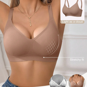 1pc Women's Minimalist Seamless Jelly Gel Wireless Bra