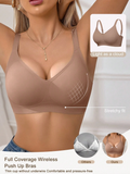 1pc Women's Minimalist Seamless Jelly Gel Wireless Bra