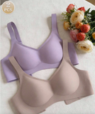 2pcs/Set Simple Comfortable Sports Bras For Women, Wire-Free Solid Color Underwire Bras