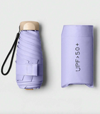1pc Mini Travel Umbrella, Foldable Umbrella, Outdoor Portable Sunshade Umbrella