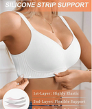 1pc Women's Minimalist Seamless Jelly Gel Wireless Bra